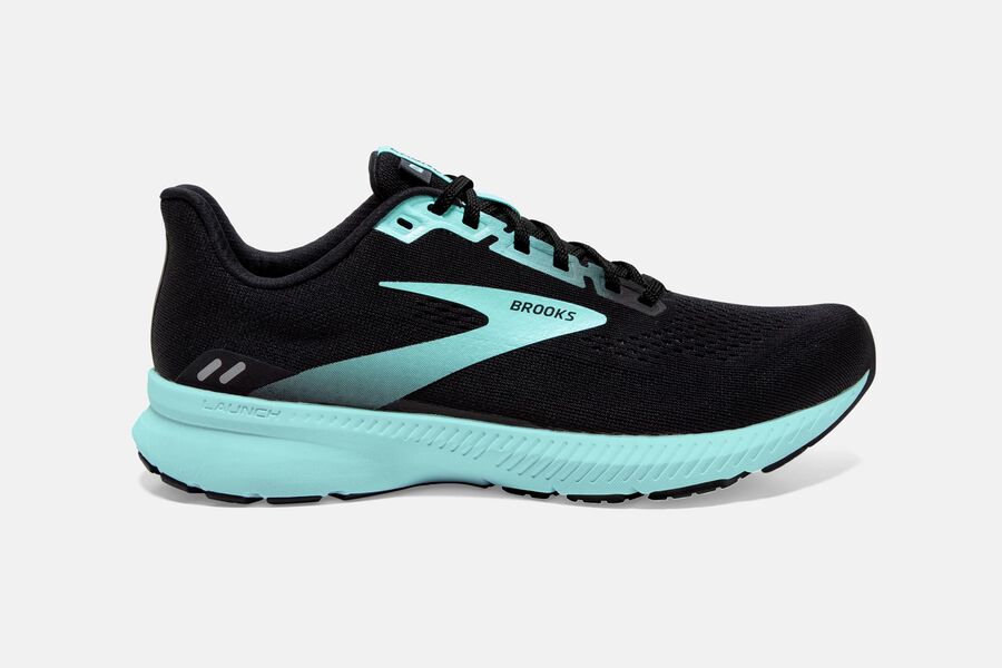 Brooks Women's Launch 8 Road Running Shoes Black/Ebony/Blue Tint ( SELBR6918 )